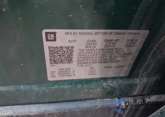 2GNAXSEV0J6275562: 41206411