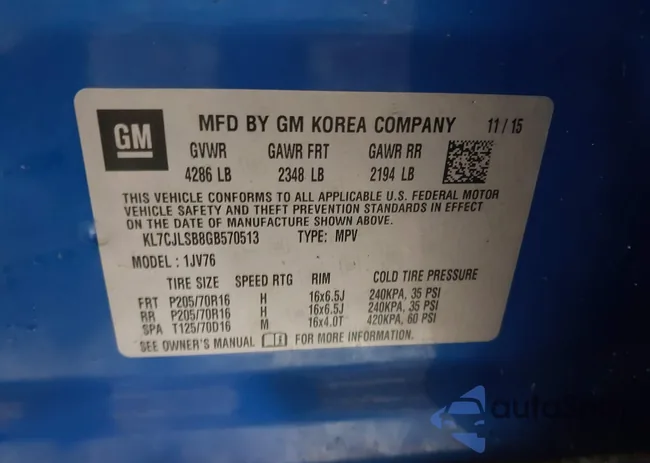 KL7CJLSB8GB570513: 41209381