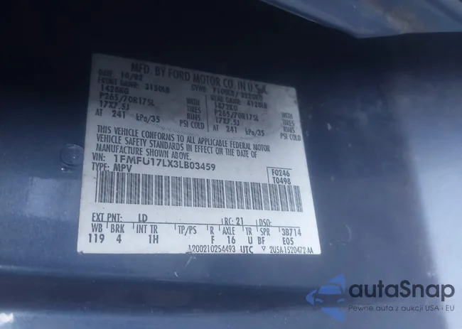 1FMFU17LX3LB03459: 41210483