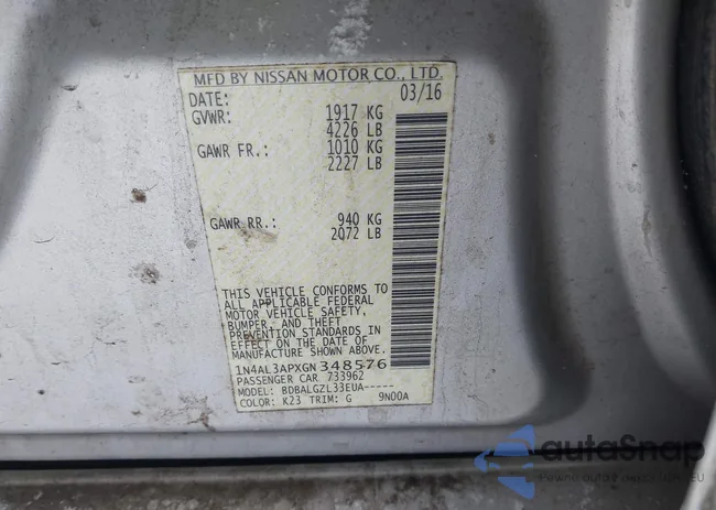 1N4AL3APXGN348576: 41210630