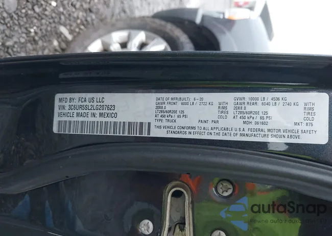 3C6UR5SL2LG207623: 41219506