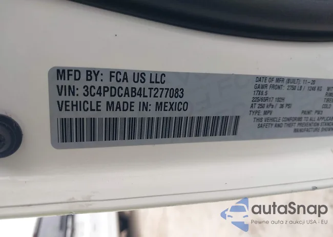 3C4PDCAB4LT277083: 41221339