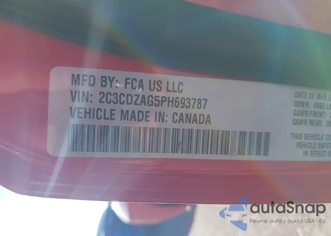 2C3CDZAG5PH693787: 41224882