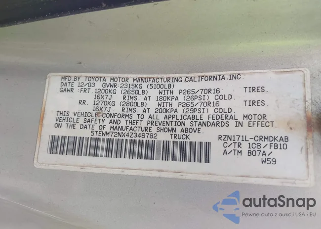 5TEWM72NX4Z348782: 41230282