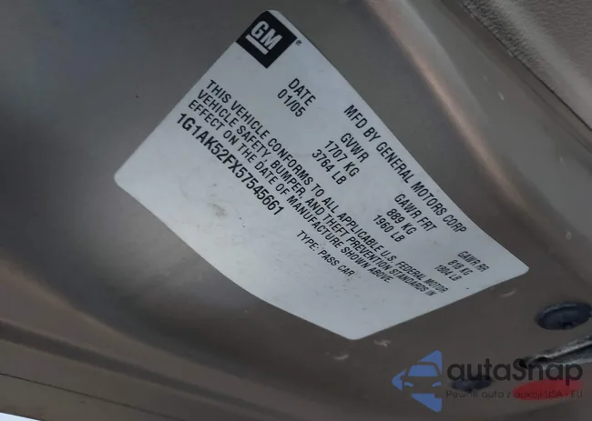 1G1AK52FX57545661: 41232348