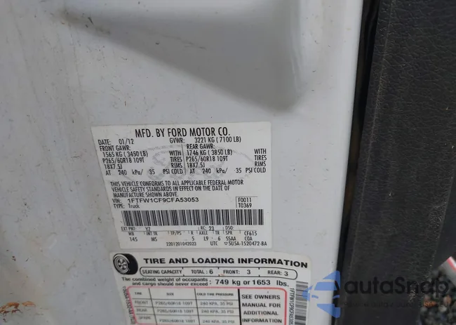 1FTFW1CF9CFA53053: 41234385