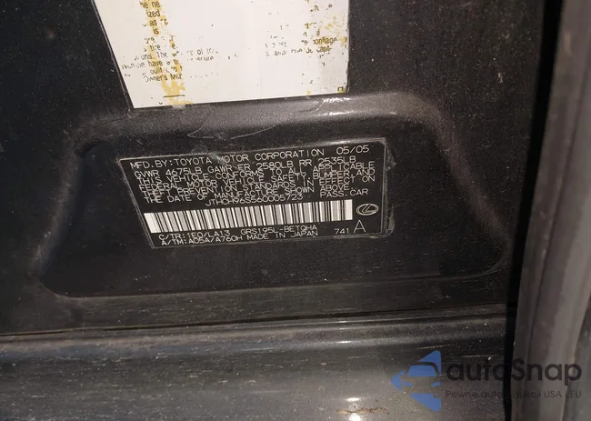 JTHCH96S560005723: 41234467