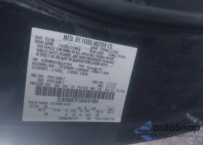 2LNHM82V58X647484: 41234585