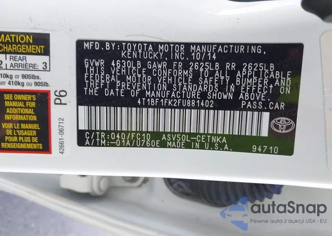 4T1BF1FK2FU881402: 41237347