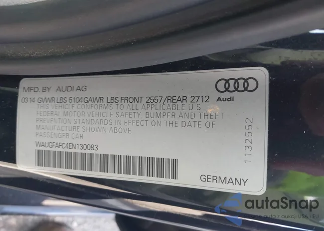 WAUGFAFC4EN130083: 41237406