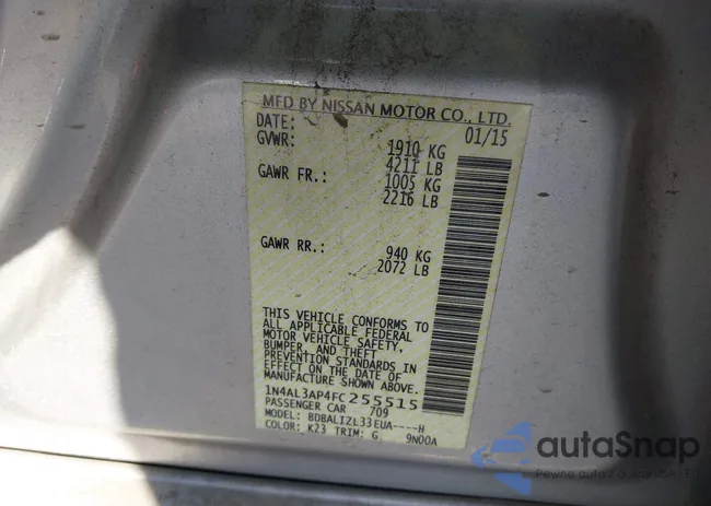 1N4AL3AP4FC255515: 41237768