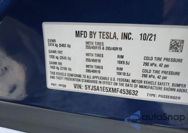 5YJSA1E5XMF453632: 41239930