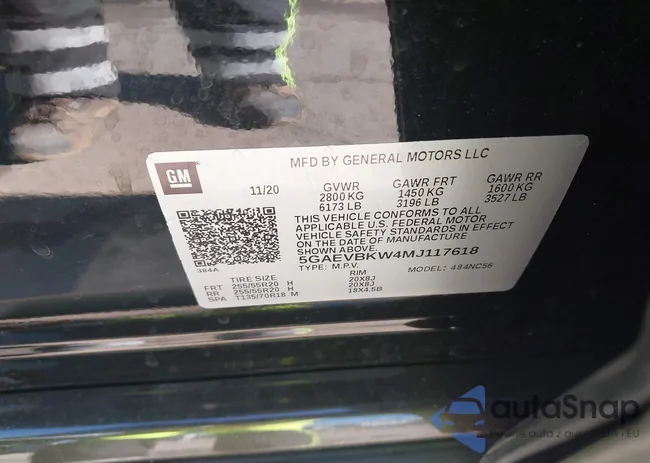 5GAEVBKW4MJ117618: 41245355