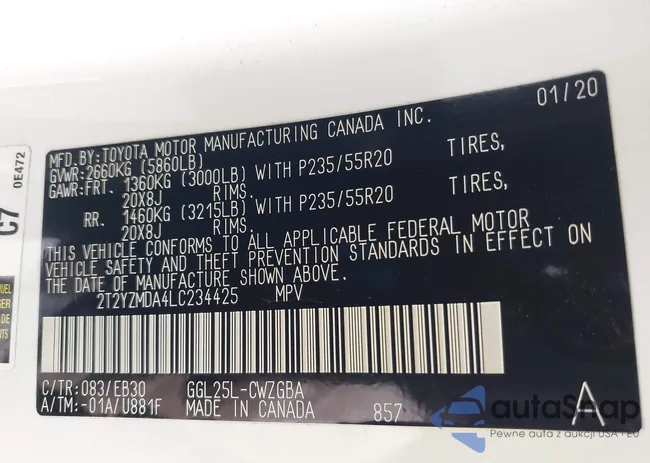 2T2YZMDA4LC234425: 41247317