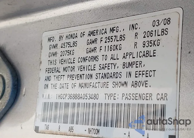 1HGCP36888A053480: 41249248