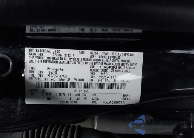 1FADP3F21EL368853: 41250559