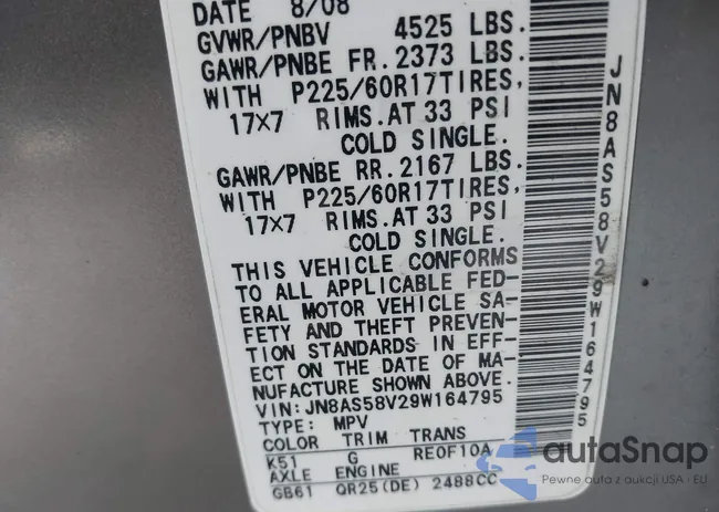 JN8AS58V29W164795: 41251284