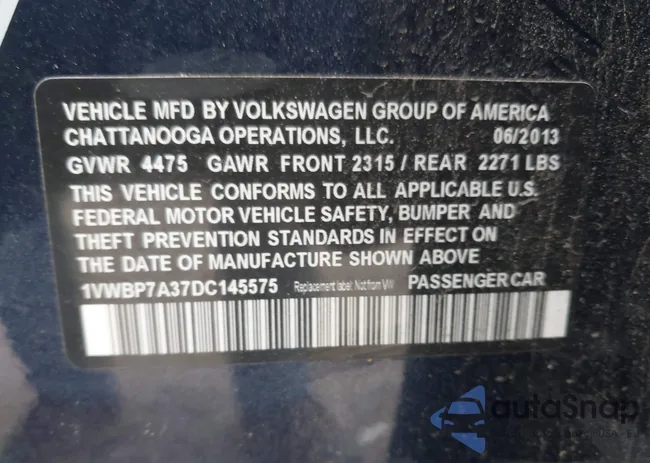 1VWBP7A37DC145575: 41253095