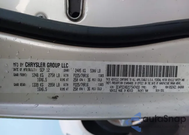 3C4PDCAB2DT547459: 41254288