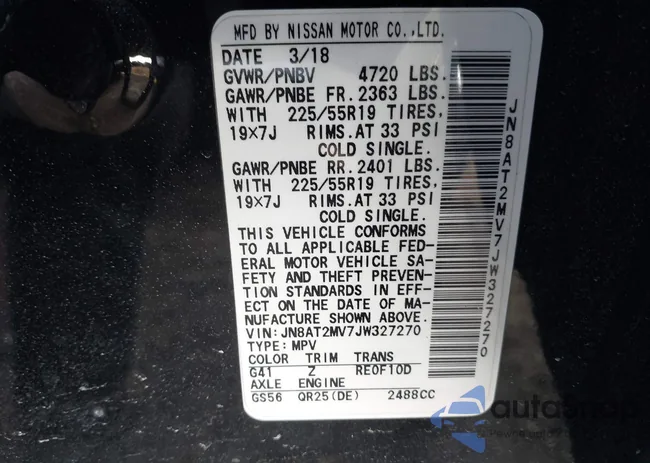 JN8AT2MV7JW327270: 41256372