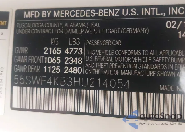 55SWF4KB3HU214054: 41259790