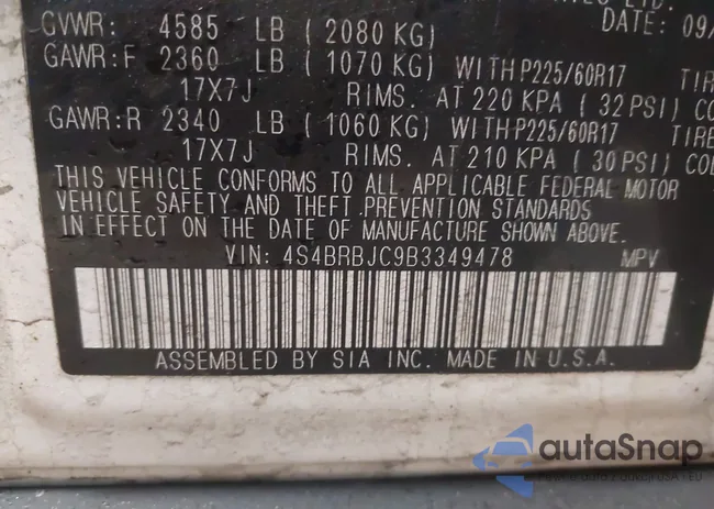 4S4BRBJC9B3349478: 41265419