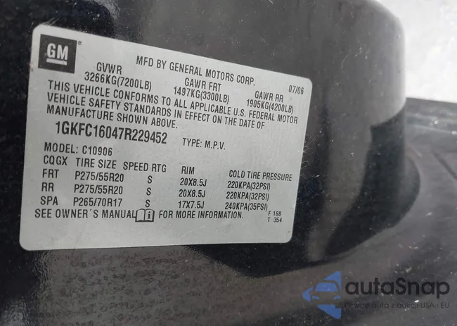 1GKFC16047R229452: 41264756