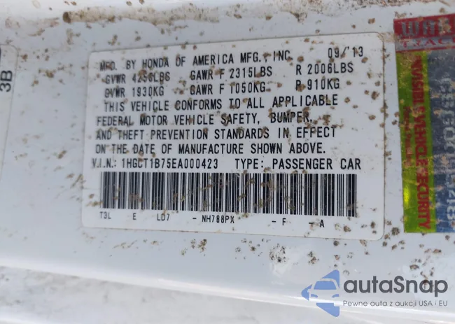 1HGCT1B75EA000423: 41264892