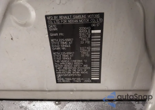 KNMAT2MT2HP575764: 41268148