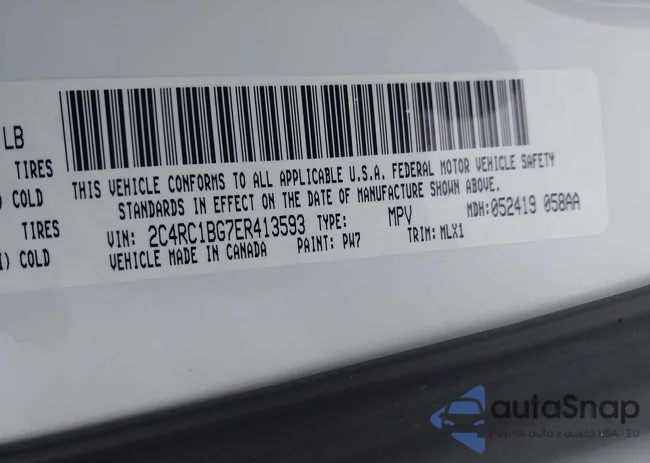 2C4RC1BG7ER413593: 41269425