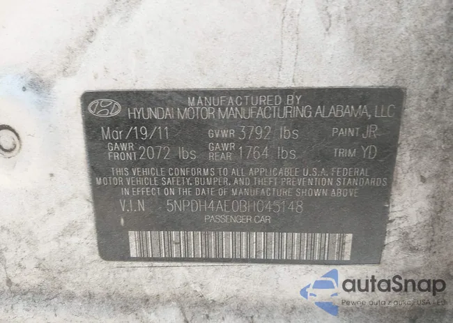 5NPDH4AE0BH045148: 41269452