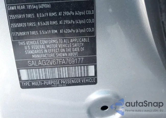 SALAG2V67FA769177: 41270815