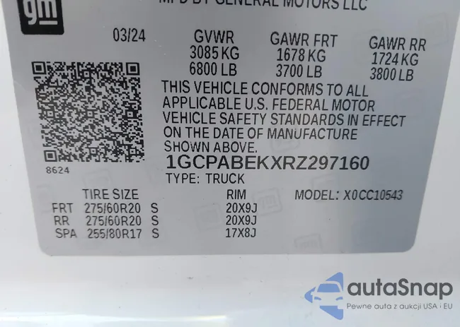 1GCPABEKXRZ297160: 41271787