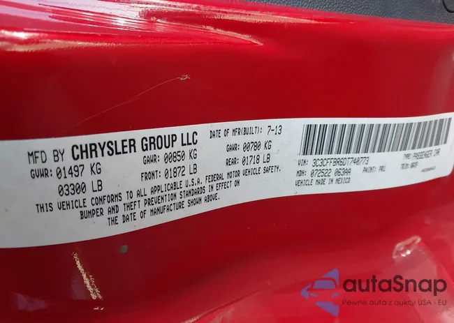 3C3CFFBR6DT740773: 41274853