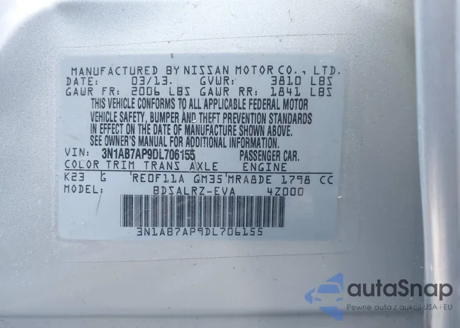 3N1AB7AP9DL706155: 41276041