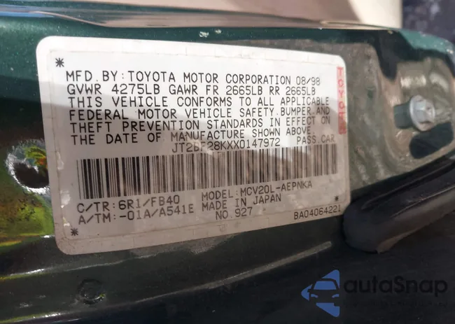 JT2BF28KXX0147972: 41280311