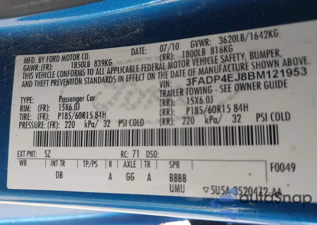 3FADP4EJ8BM121953: 41283773