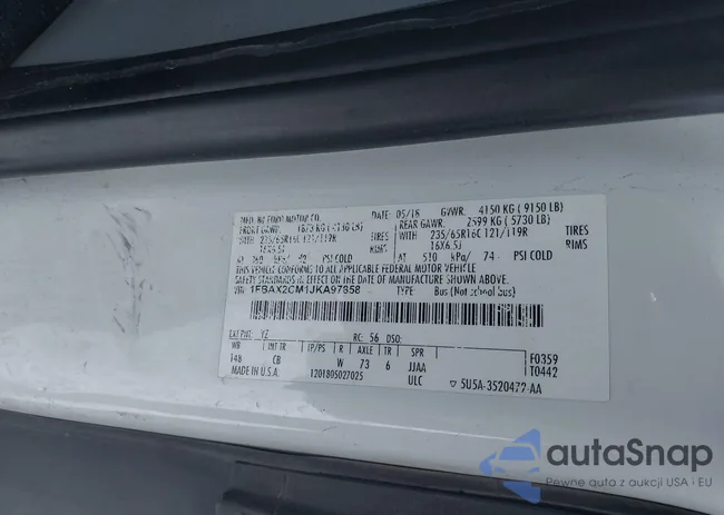 1FBAX2CM1JKA97858: 41285058