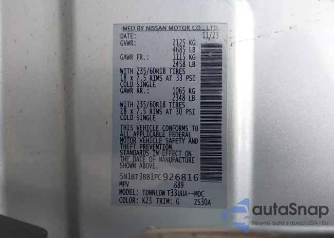 5N1BT3BB1PC926816: 41284824