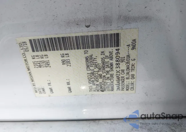 1N4AA6AP2JC388094: 41286391