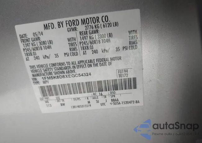 1FM5K8D8XEGC54324: 41288497