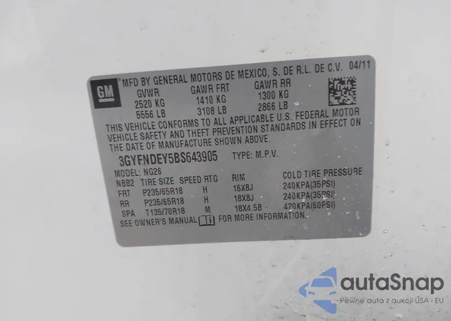 3GYFNDEY5BS643905: 41290317