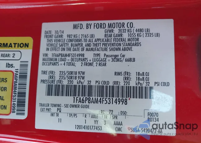 1FA6P8AM4F5314998: 41292456