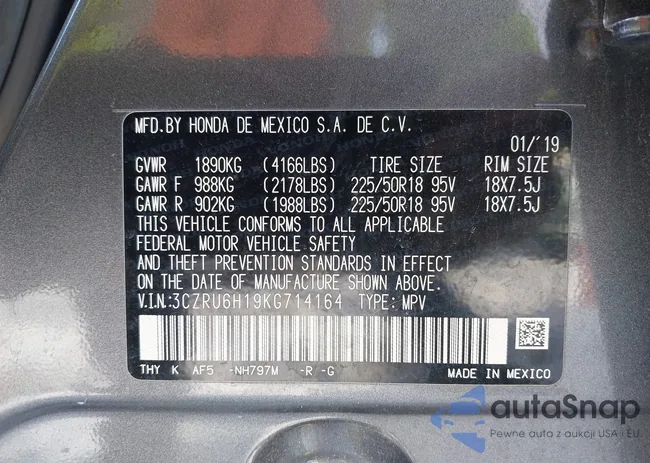 3CZRU6H19KG714164: 41293121