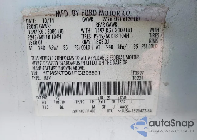 1FM5K7D81FGB06591: 41296251