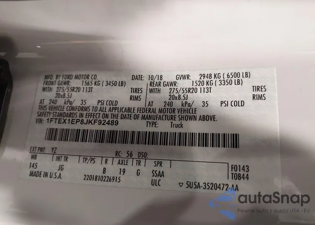 1FTEX1EP8JKF92489: 41295849