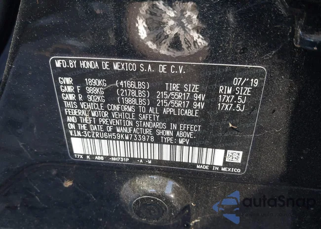 3CZRU6H59KM733978: 41299835