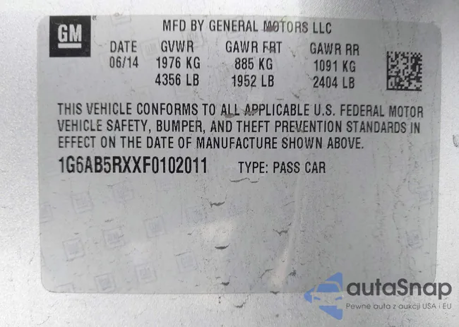 1G6AB5RXXF0102011: 41301509