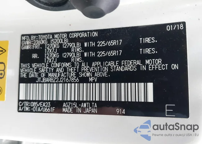 JTJBARBZ2J2167856: 41305193