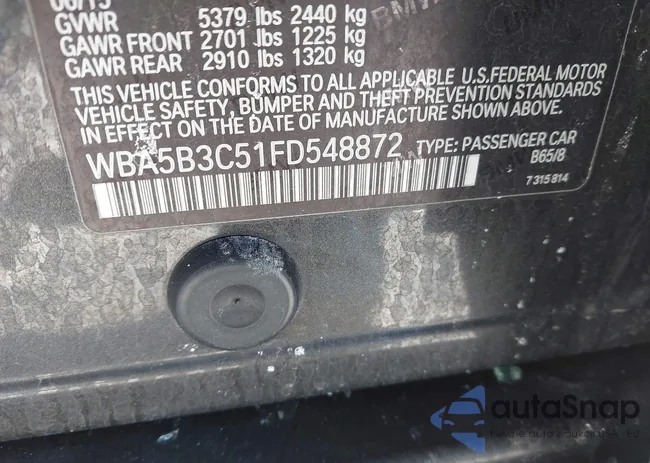 WBA5B3C51FD548872: 41304922